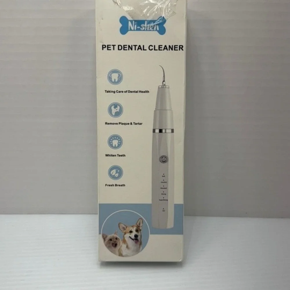 Ni-SHEN Pet Ultrasonic Tartar Remover – 7-in-1 Tooth Cleaning Kit
